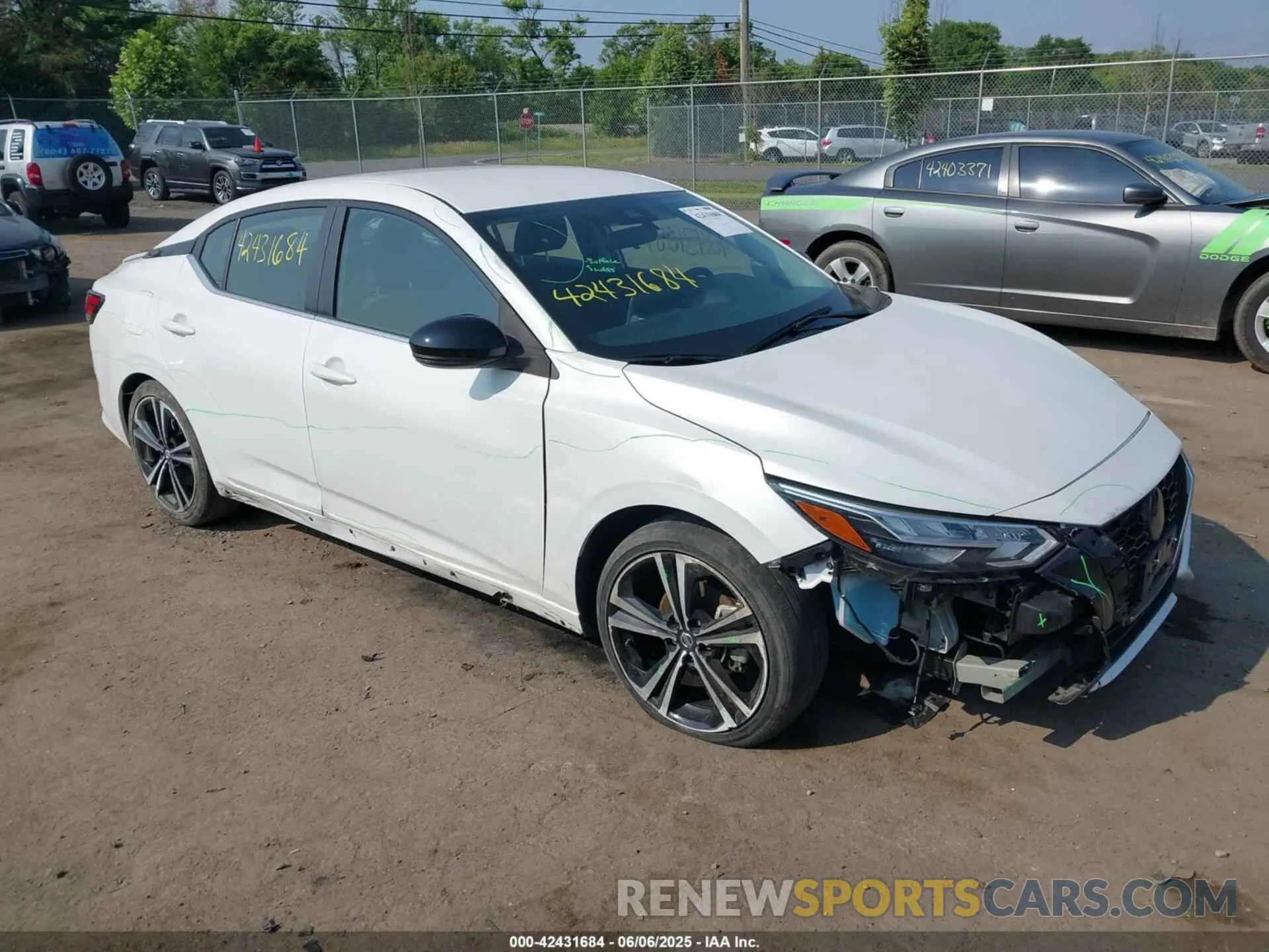 1 Photograph of a damaged car 3N1AB8DV6MY317833 NISSAN SENTRA 2021