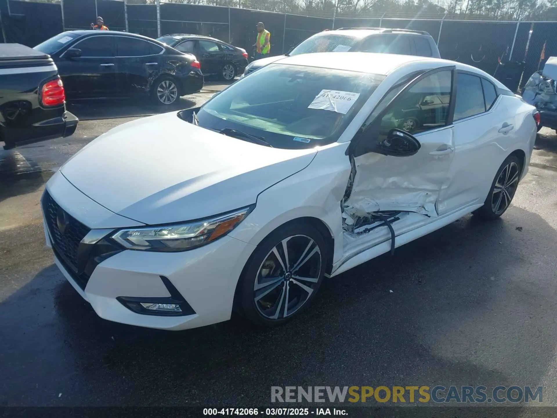 2 Photograph of a damaged car 3N1AB8DV7MY208944 NISSAN SENTRA 2021