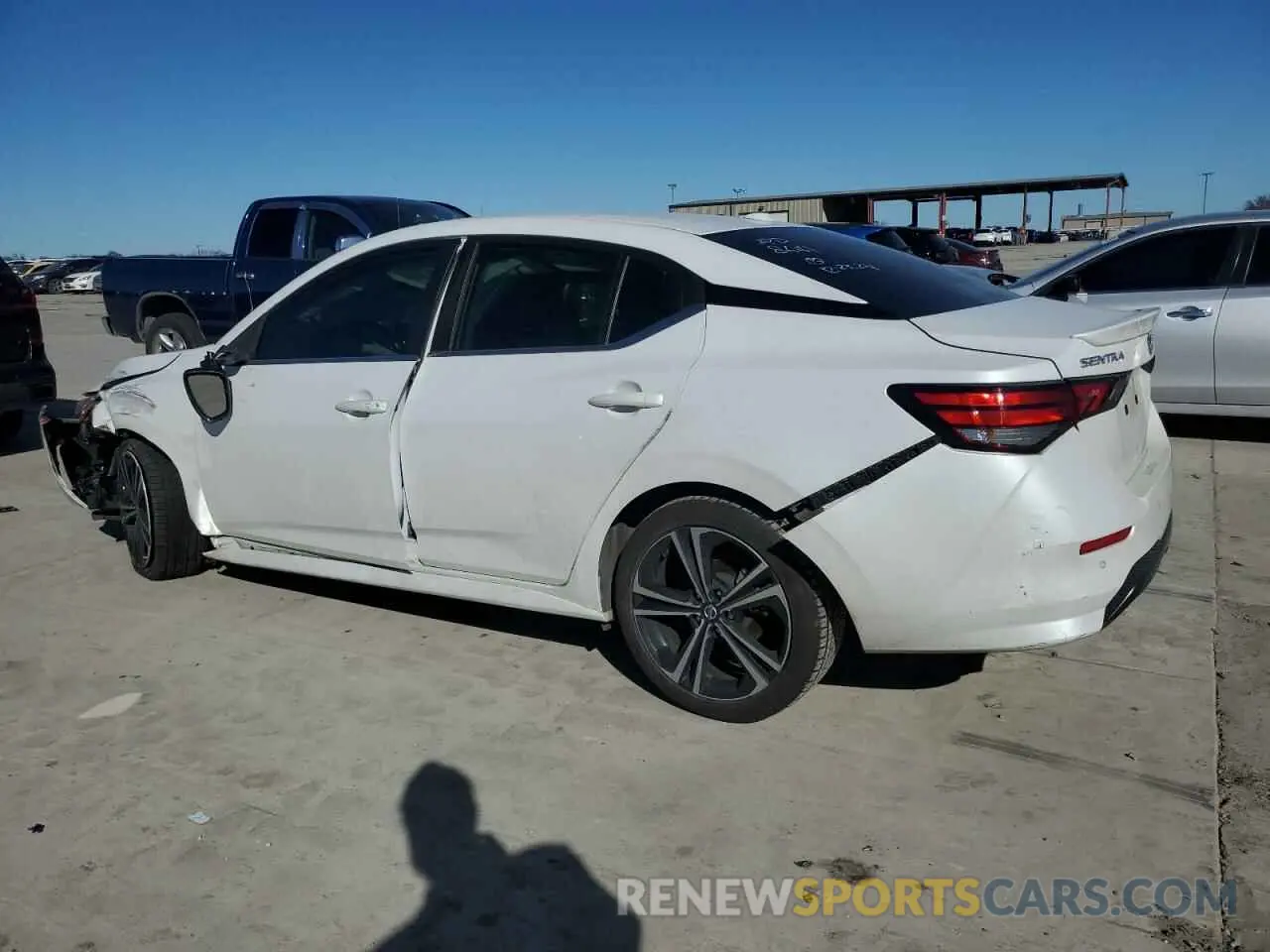 2 Photograph of a damaged car 3N1AB8DV8MY258641 NISSAN SENTRA 2021