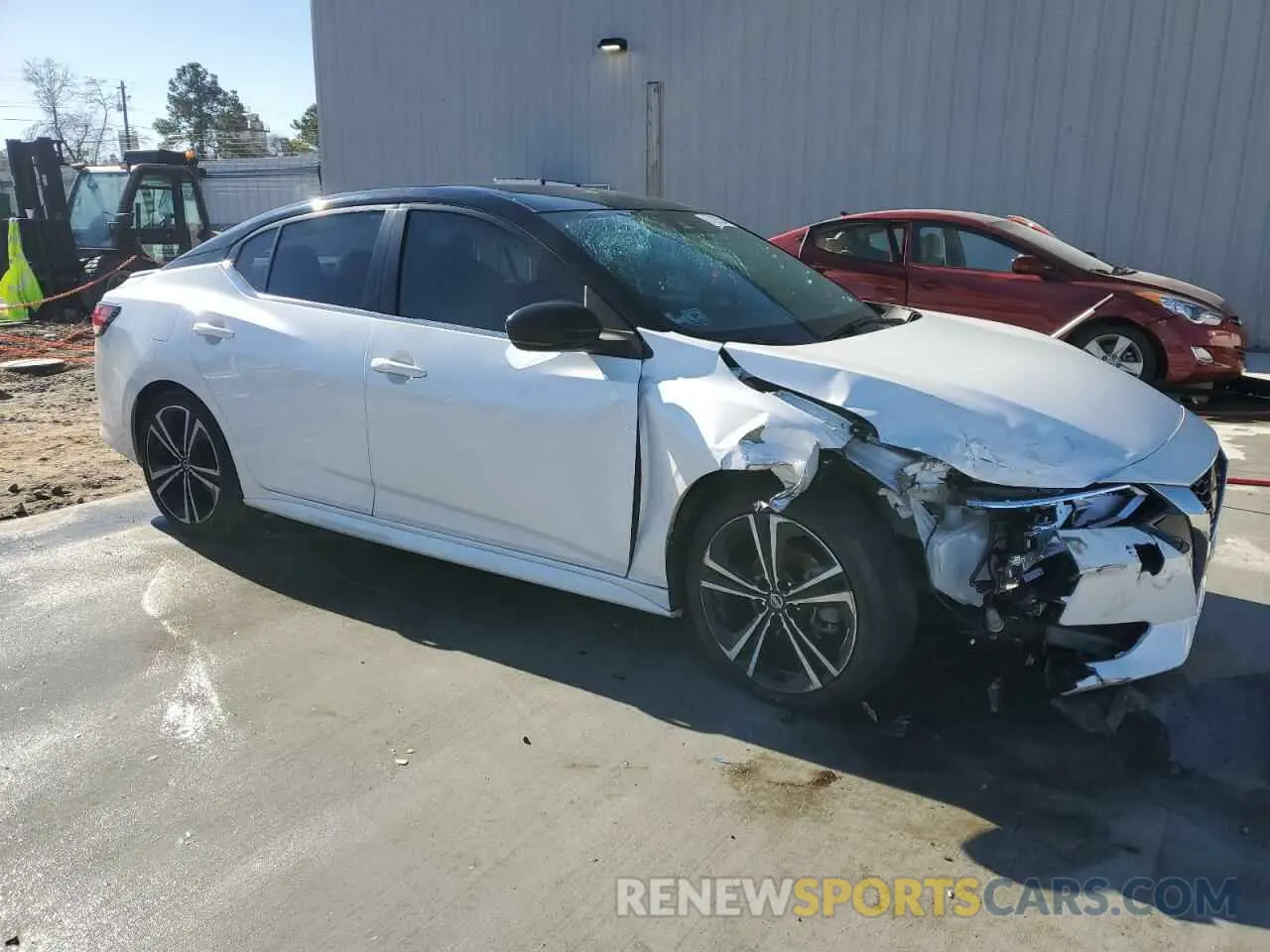 4 Photograph of a damaged car 3N1AB8DV8MY259921 NISSAN SENTRA 2021