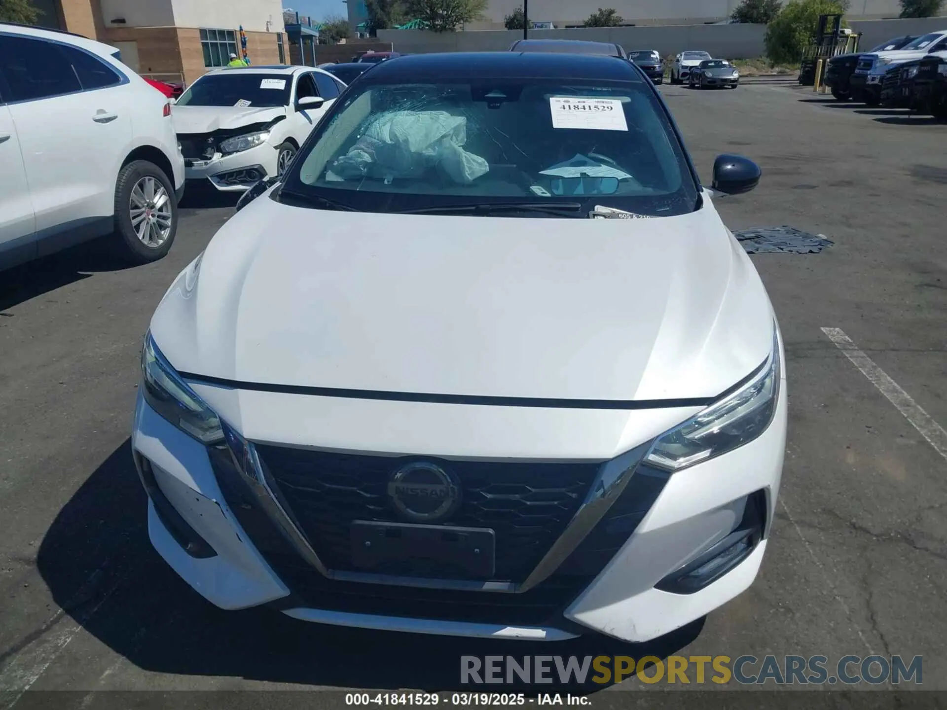 12 Photograph of a damaged car 3N1AB8DV8MY303996 NISSAN SENTRA 2021