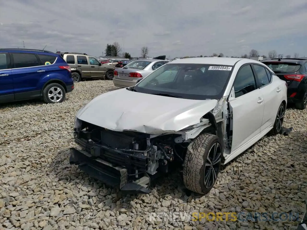1 Photograph of a damaged car 3N1AB8DV8MY305098 NISSAN SENTRA 2021