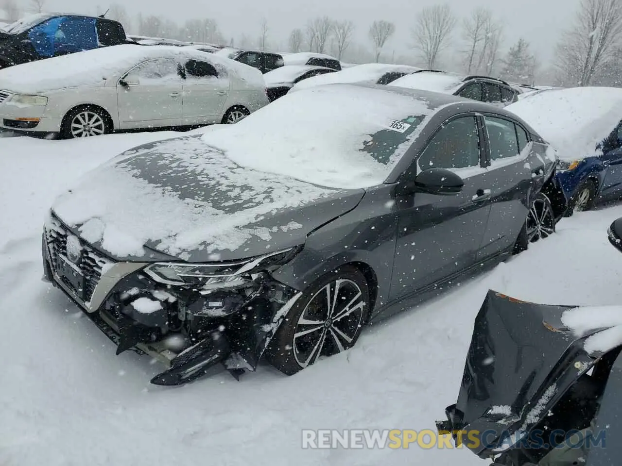 1 Photograph of a damaged car 3N1AB8DV9MY288649 NISSAN SENTRA 2021