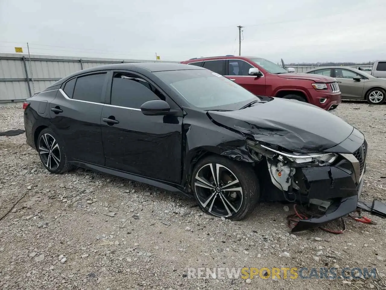 4 Photograph of a damaged car 3N1AB8DV9MY316319 NISSAN SENTRA 2021