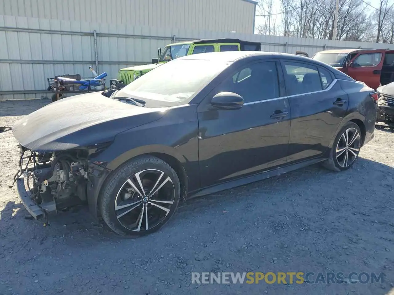 1 Photograph of a damaged car 3N1AB8DV9MY319592 NISSAN SENTRA 2021