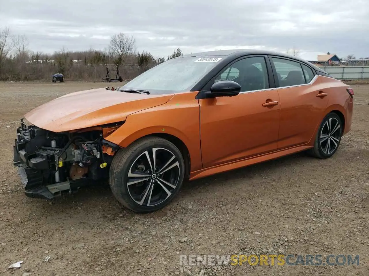 1 Photograph of a damaged car 3N1AB8DVXMY205908 NISSAN SENTRA 2021