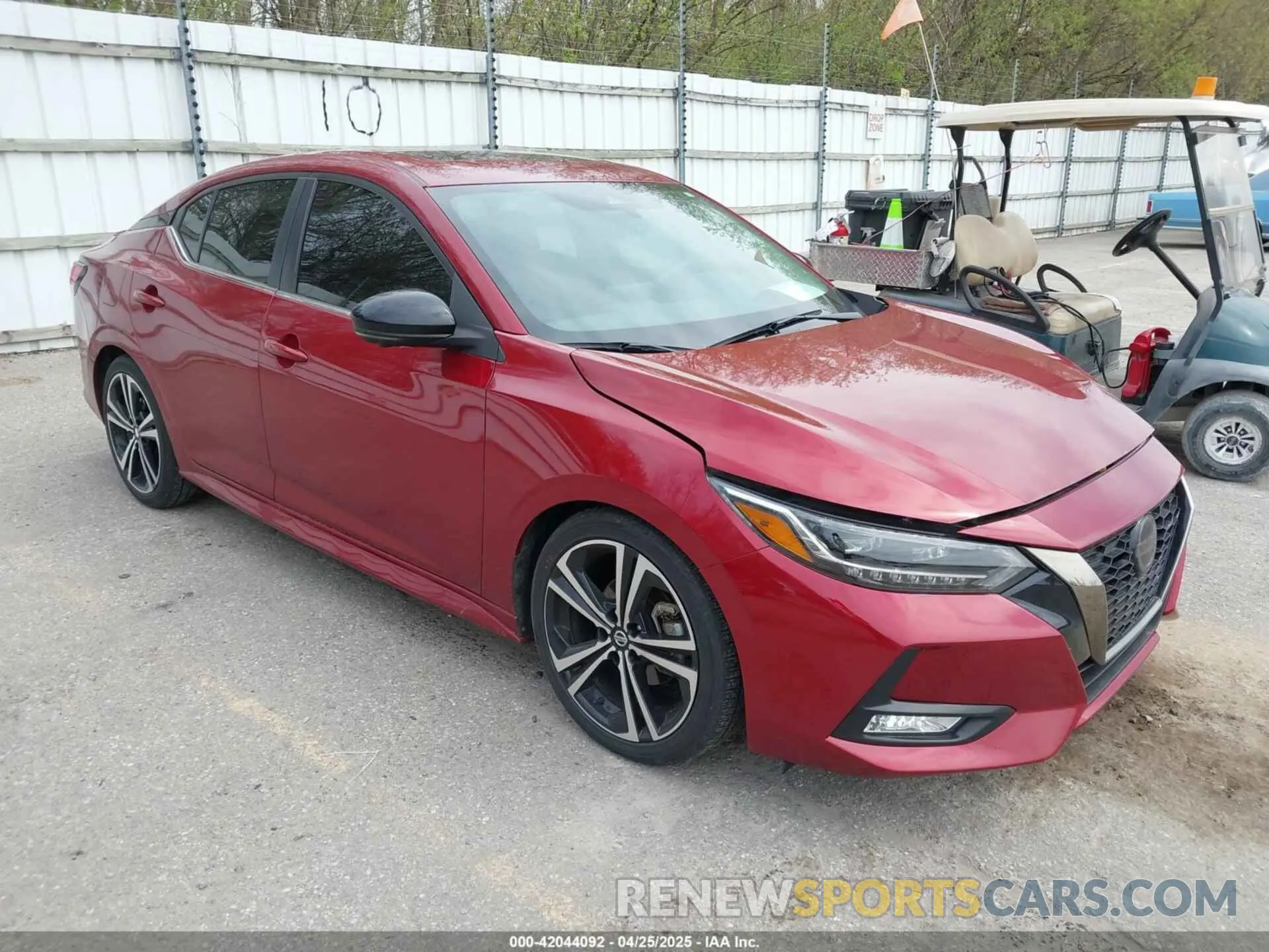 1 Photograph of a damaged car 3N1AB8DVXMY206346 NISSAN SENTRA 2021