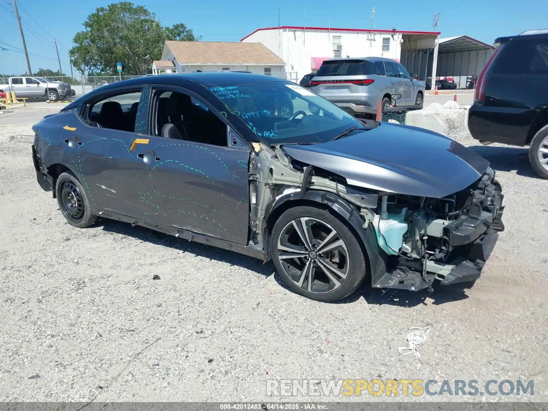1 Photograph of a damaged car 3N1AB8DVXMY316815 NISSAN SENTRA 2021