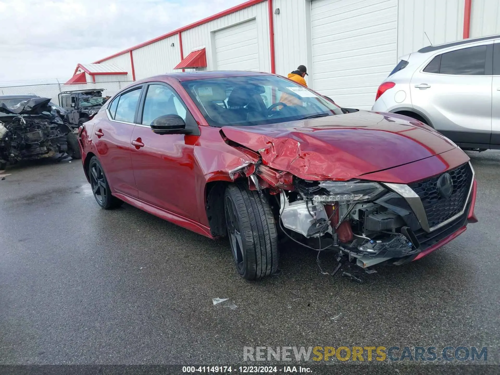 1 Photograph of a damaged car 3N1AB8DVXMY326342 NISSAN SENTRA 2021