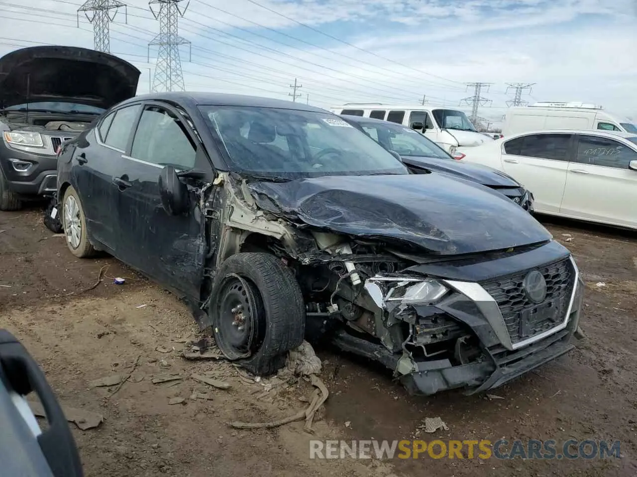 4 Photograph of a damaged car 3N1AB8BV0NY210359 NISSAN SENTRA 2022