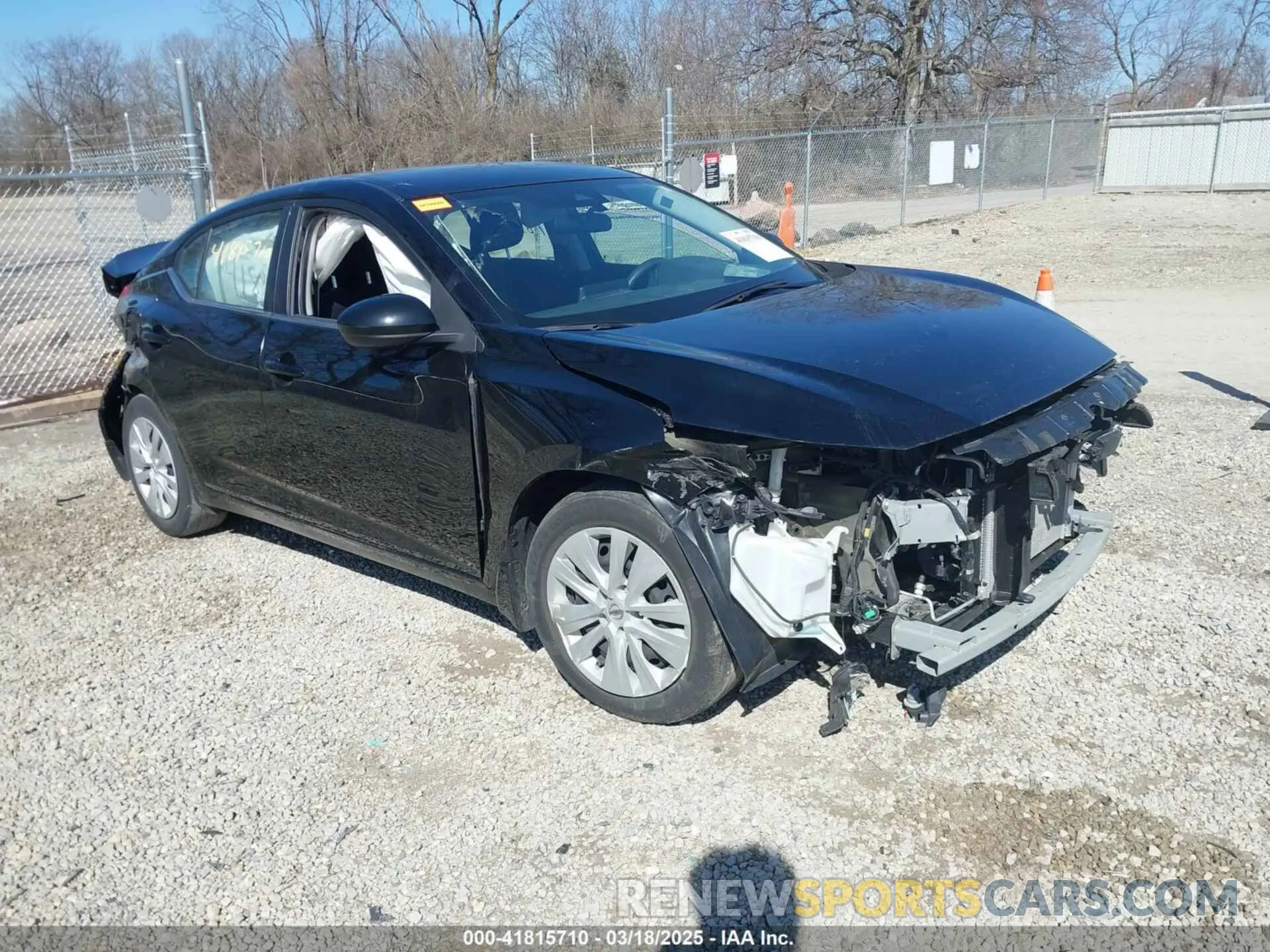 1 Photograph of a damaged car 3N1AB8BV0NY225010 NISSAN SENTRA 2022