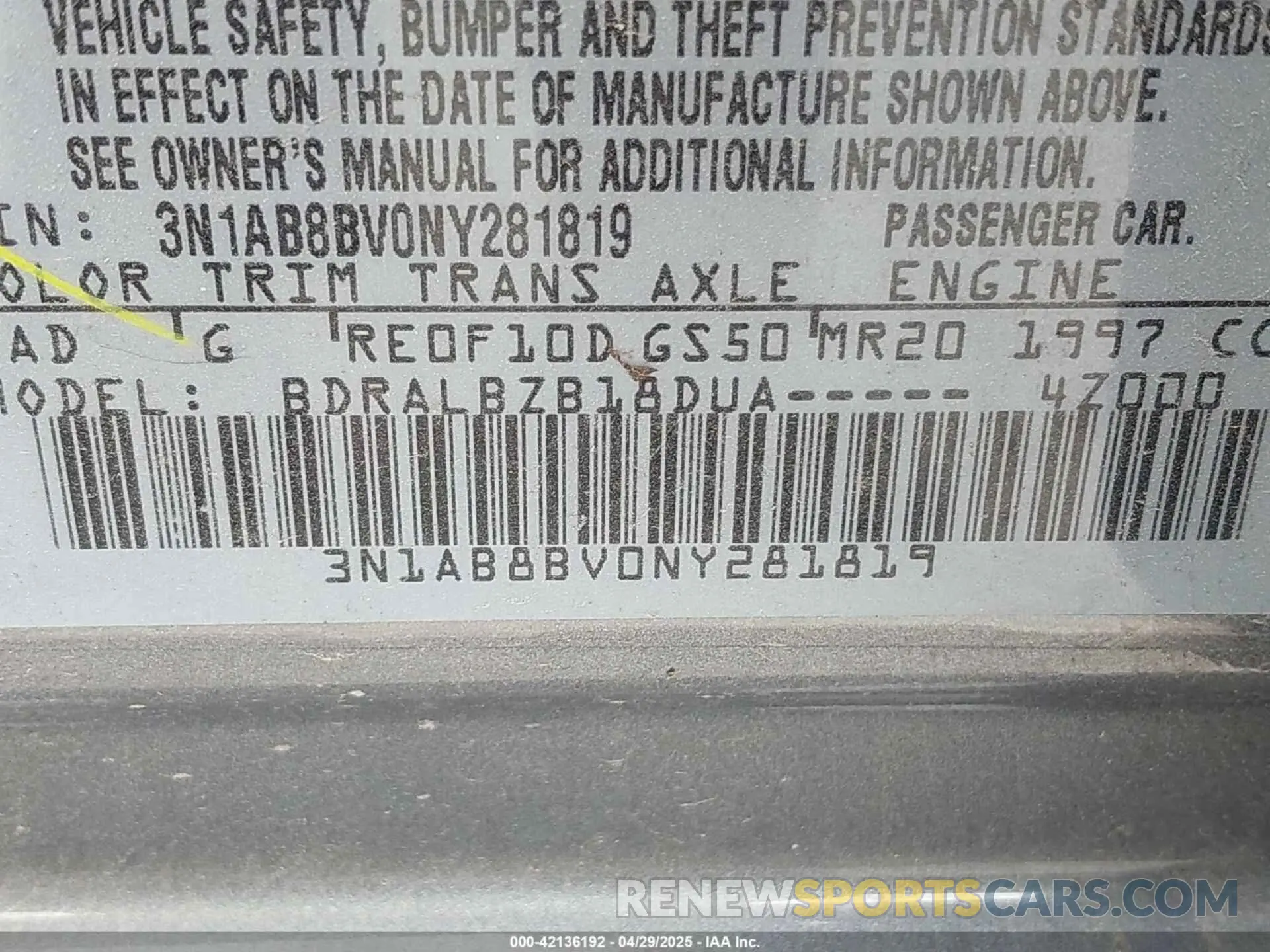 9 Photograph of a damaged car 3N1AB8BV0NY281819 NISSAN SENTRA 2022