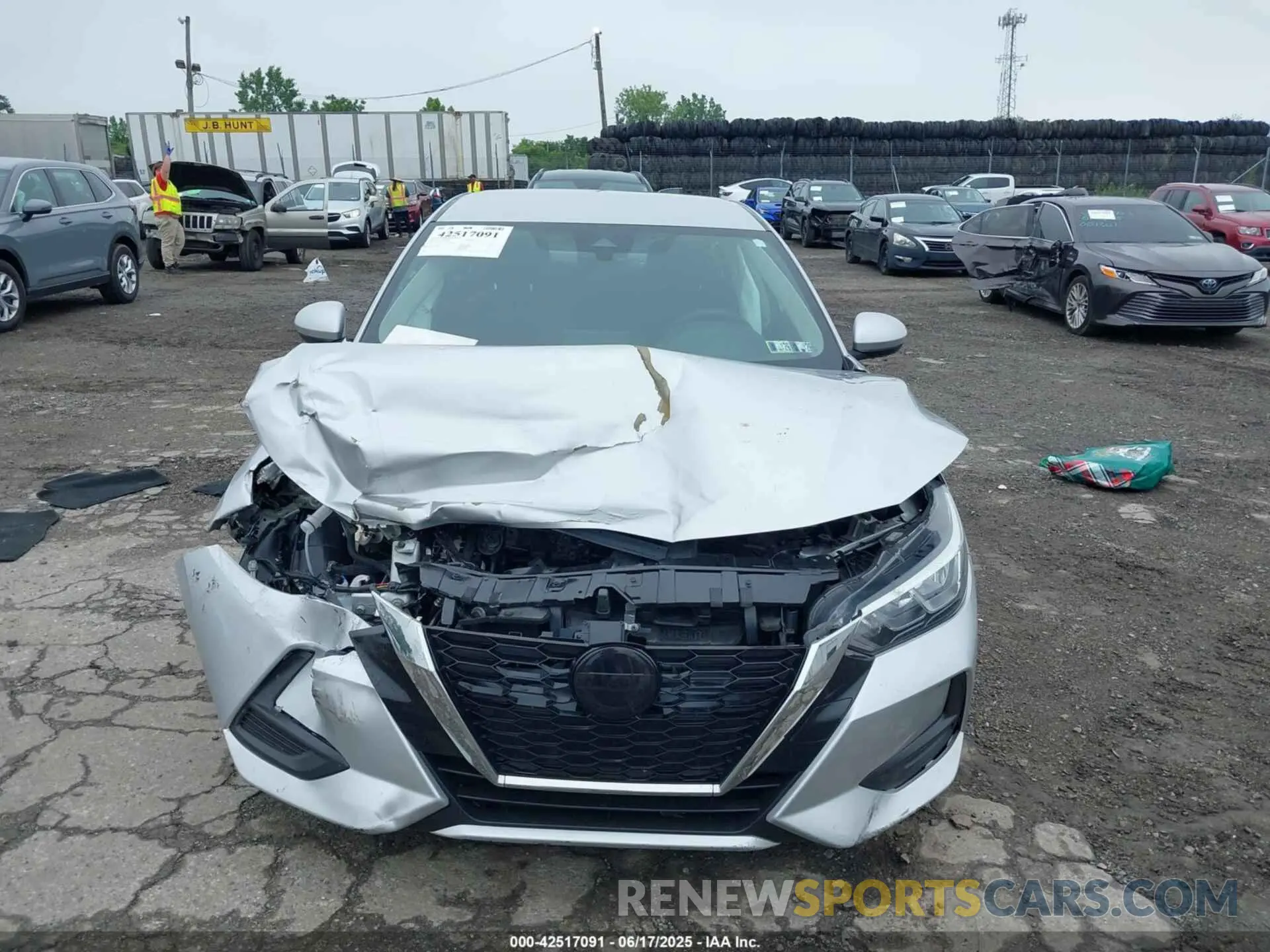13 Photograph of a damaged car 3N1AB8BV2NY225915 NISSAN SENTRA 2022