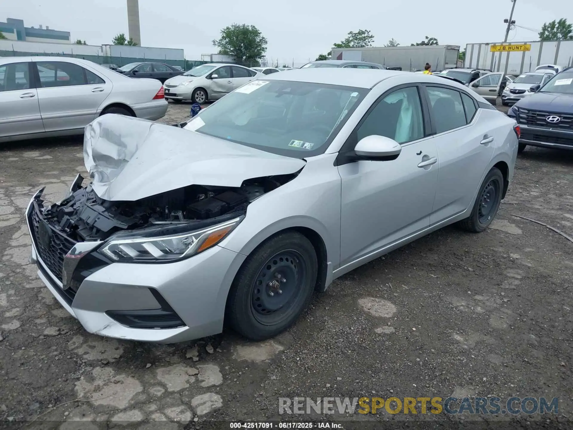 2 Photograph of a damaged car 3N1AB8BV2NY225915 NISSAN SENTRA 2022