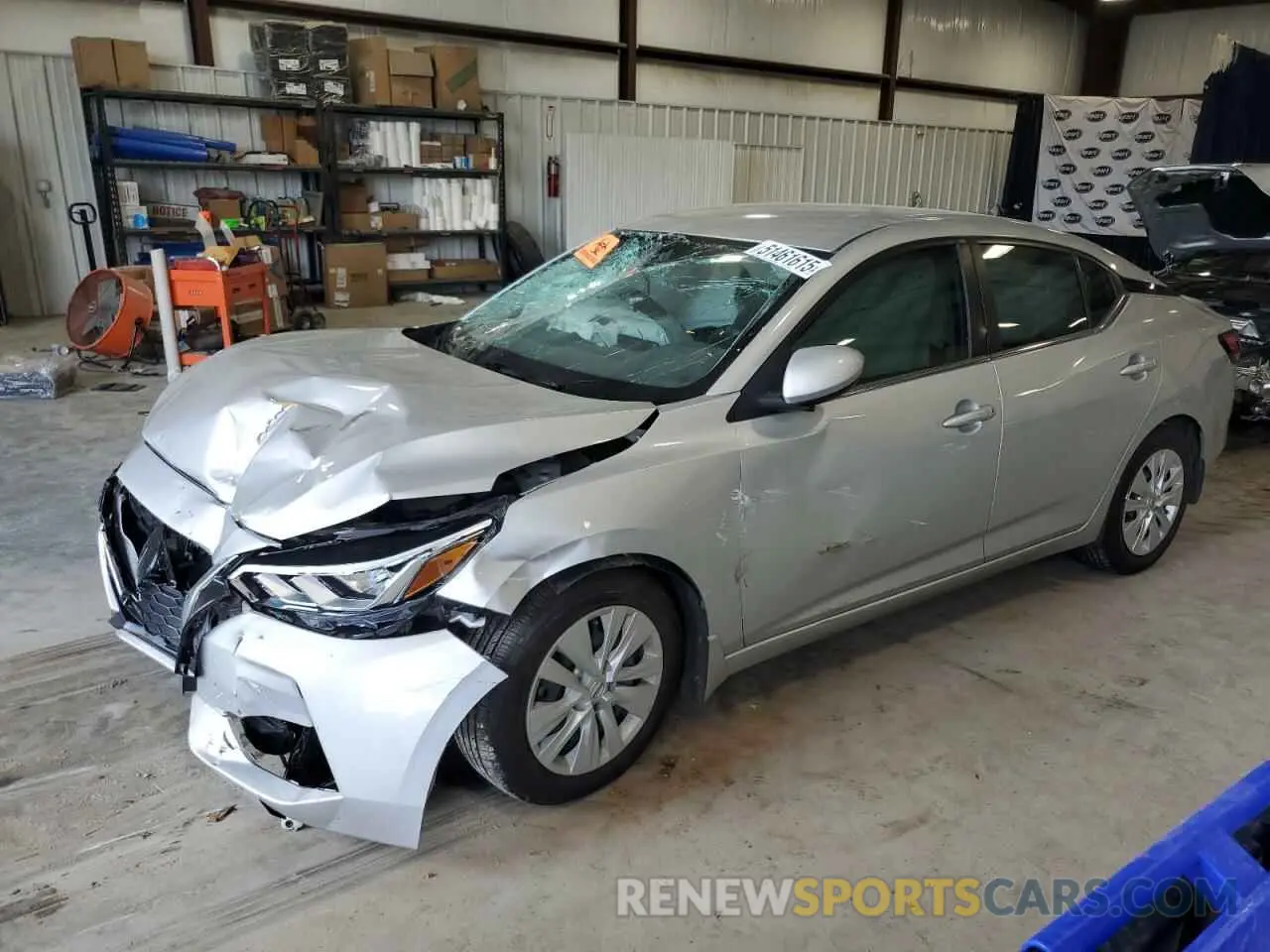 1 Photograph of a damaged car 3N1AB8BV3NY225101 NISSAN SENTRA 2022