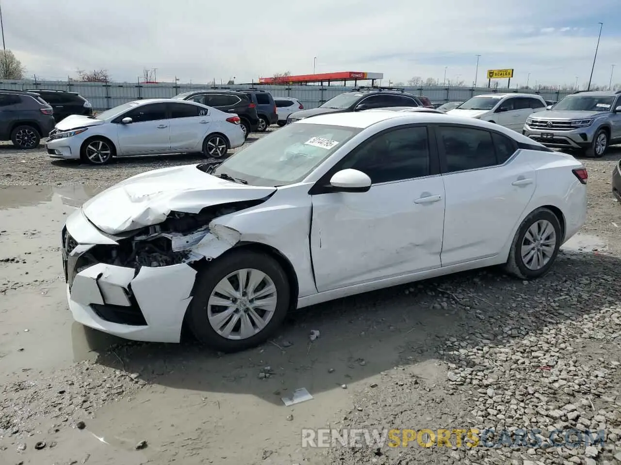 1 Photograph of a damaged car 3N1AB8BV3NY252315 NISSAN SENTRA 2022