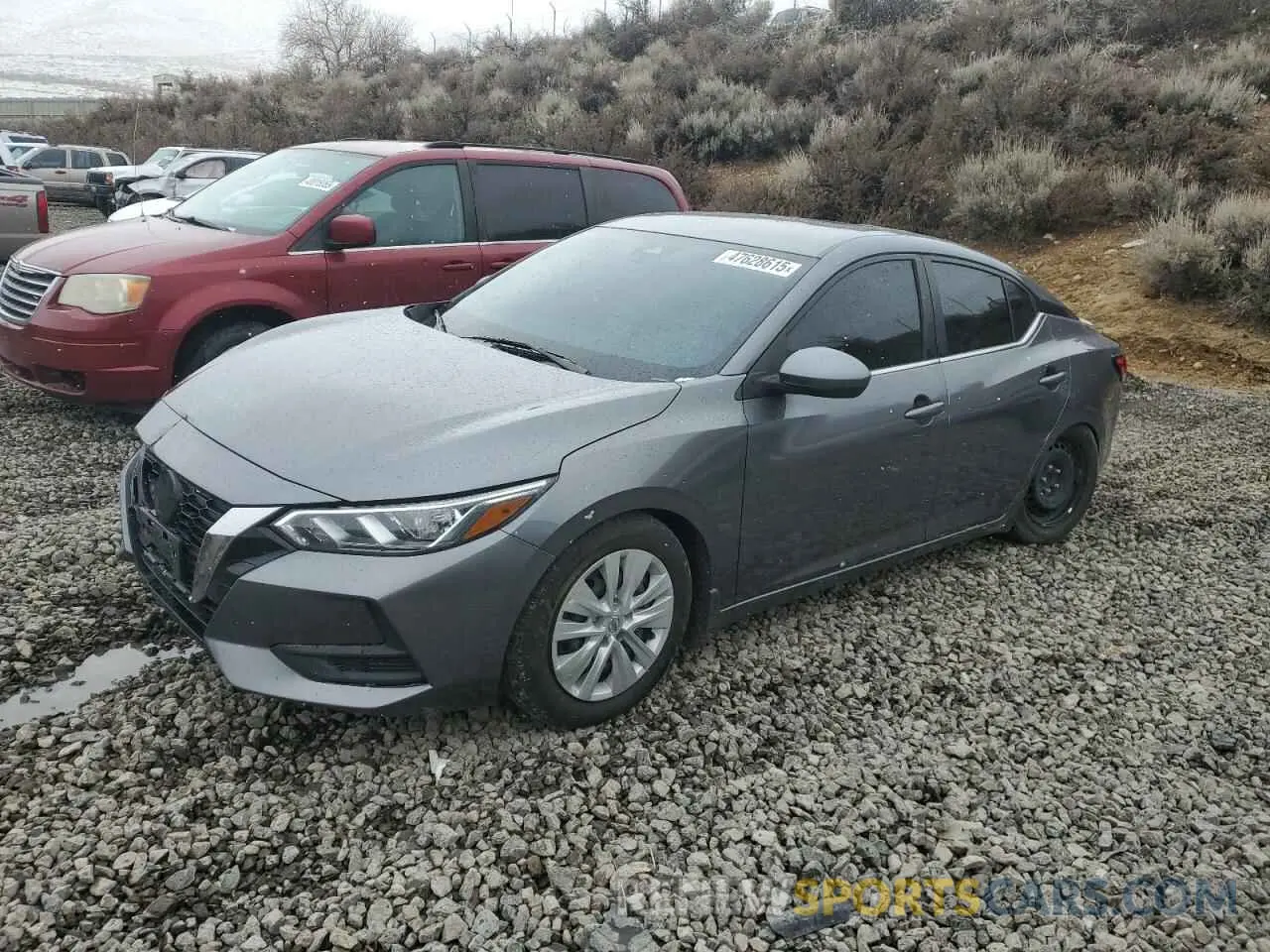 1 Photograph of a damaged car 3N1AB8BV4NY227830 NISSAN SENTRA 2022