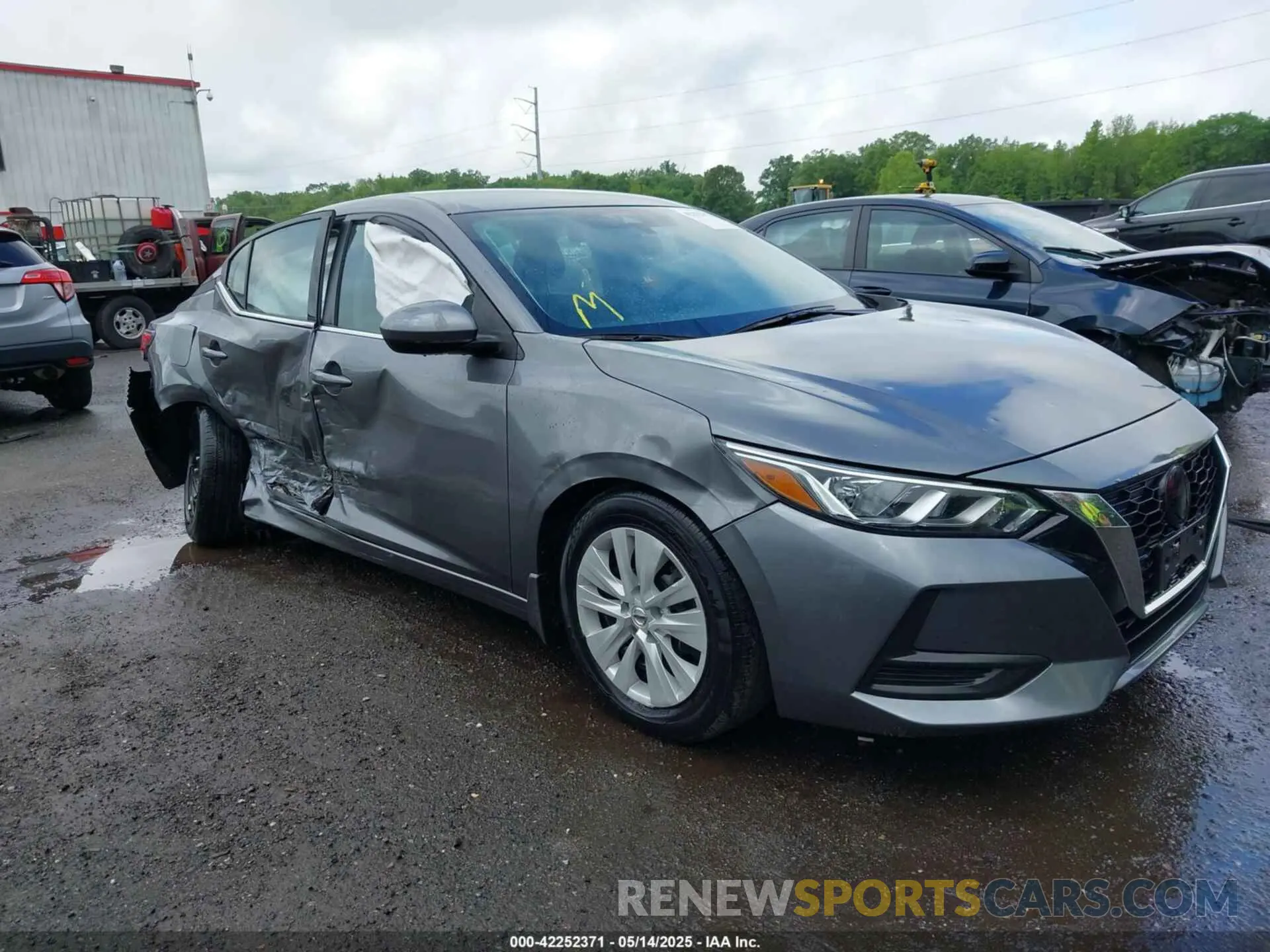 1 Photograph of a damaged car 3N1AB8BV4NY239377 NISSAN SENTRA 2022