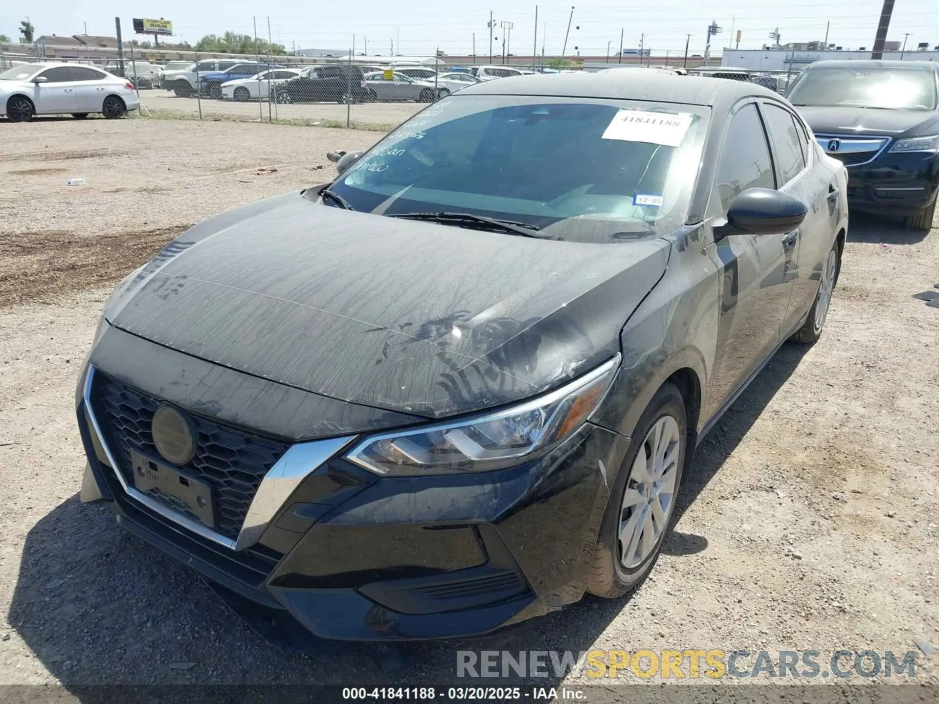 2 Photograph of a damaged car 3N1AB8BV5NY215024 NISSAN SENTRA 2022