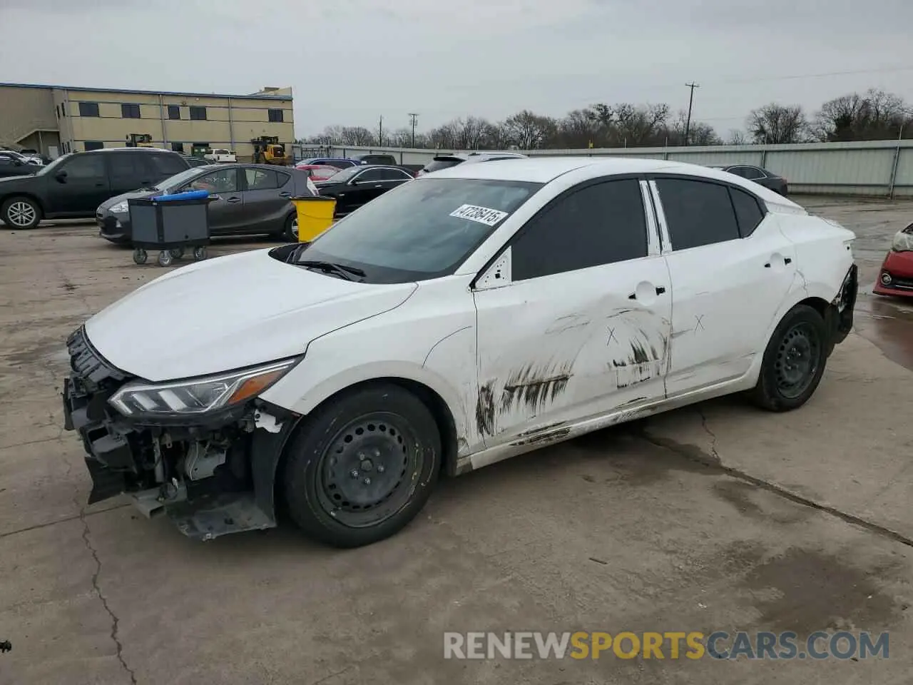 1 Photograph of a damaged car 3N1AB8BV5NY241154 NISSAN SENTRA 2022