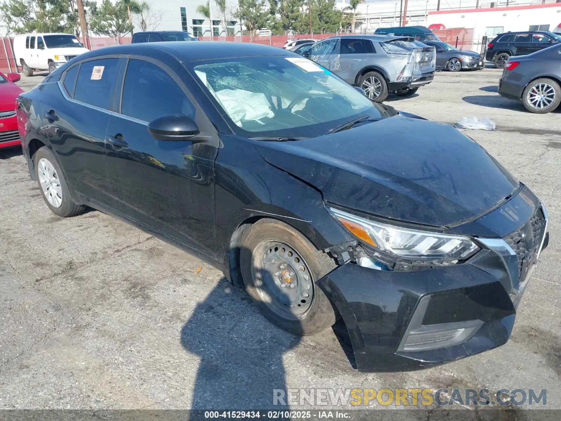 1 Photograph of a damaged car 3N1AB8BV6NY213976 NISSAN SENTRA 2022