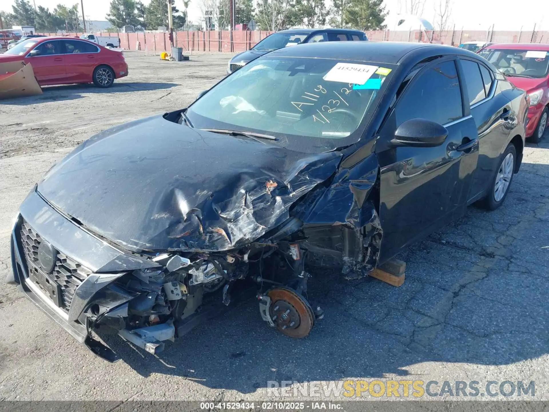 2 Photograph of a damaged car 3N1AB8BV6NY213976 NISSAN SENTRA 2022