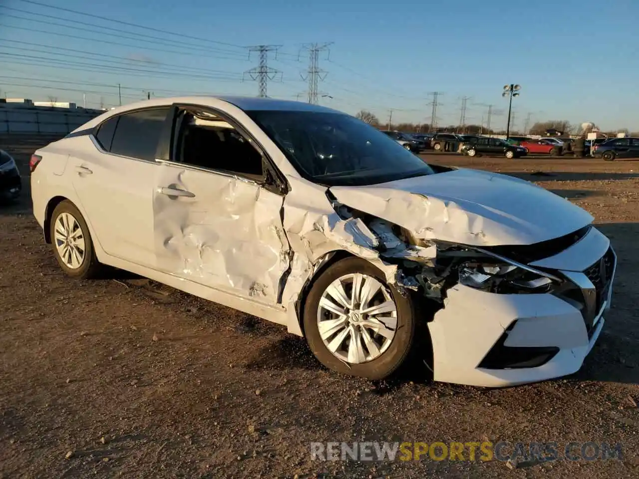 4 Photograph of a damaged car 3N1AB8BV6NY252874 NISSAN SENTRA 2022