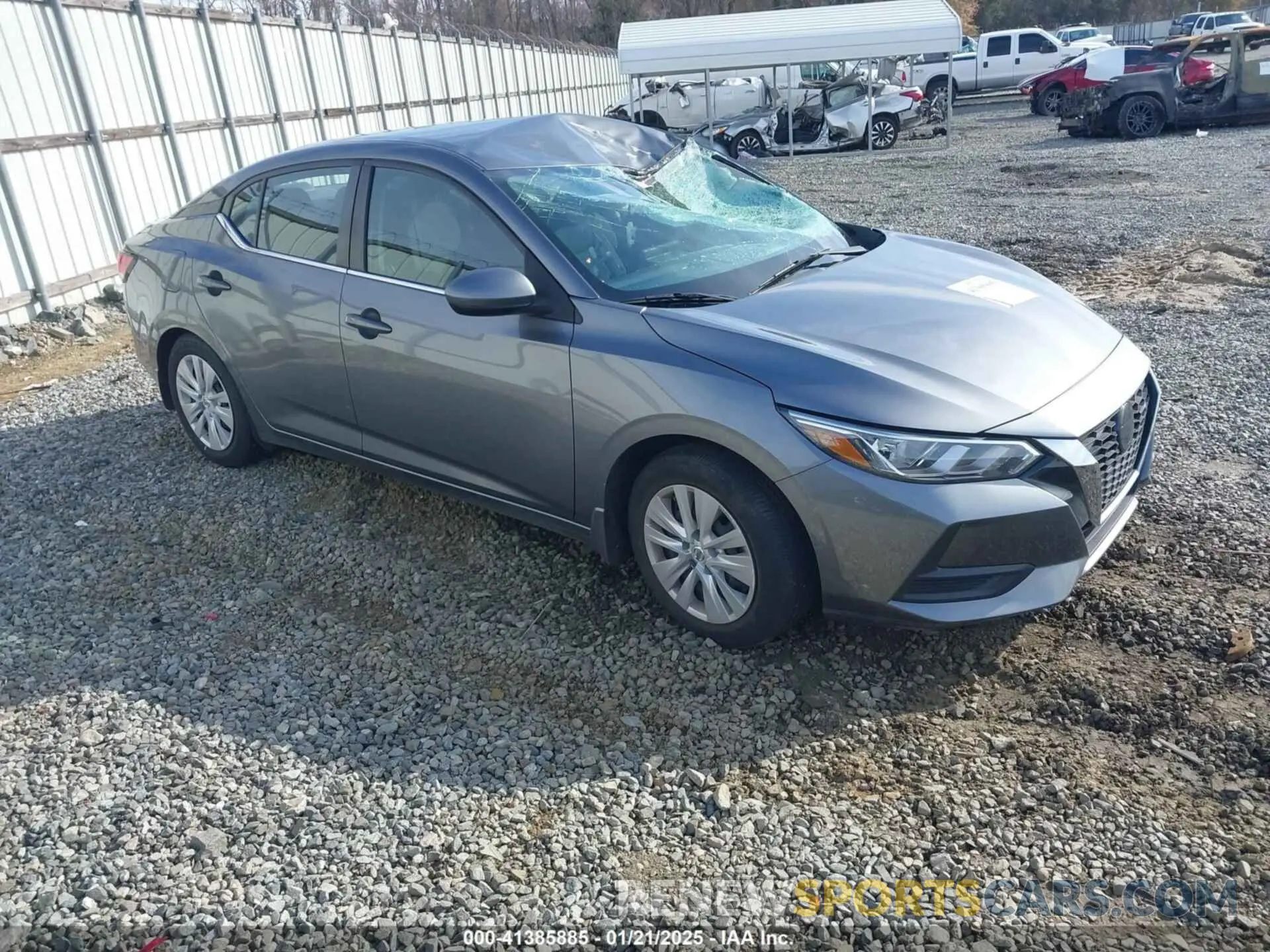 1 Photograph of a damaged car 3N1AB8BV7NY276178 NISSAN SENTRA 2022
