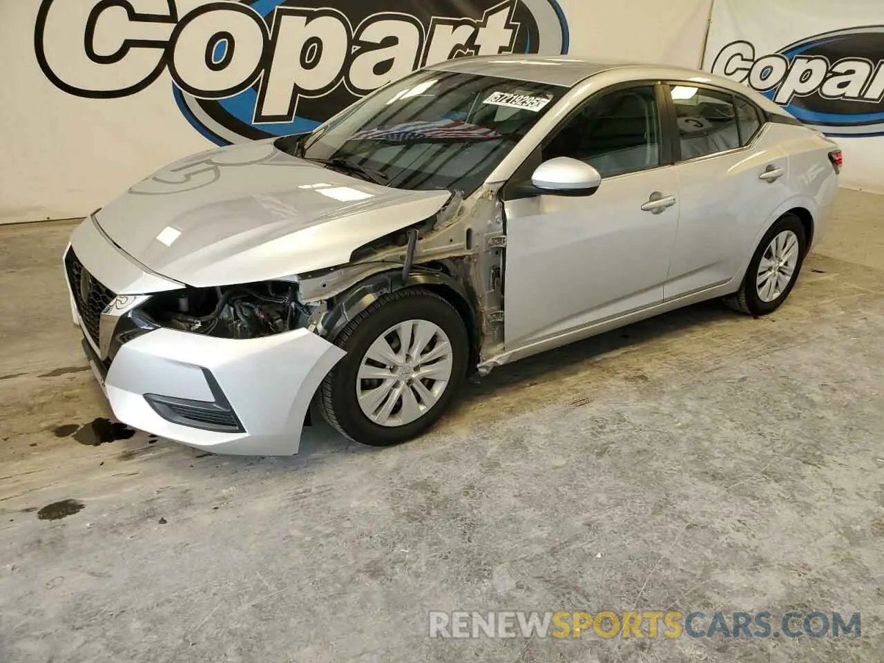 1 Photograph of a damaged car 3N1AB8BV8NY264931 NISSAN SENTRA 2022