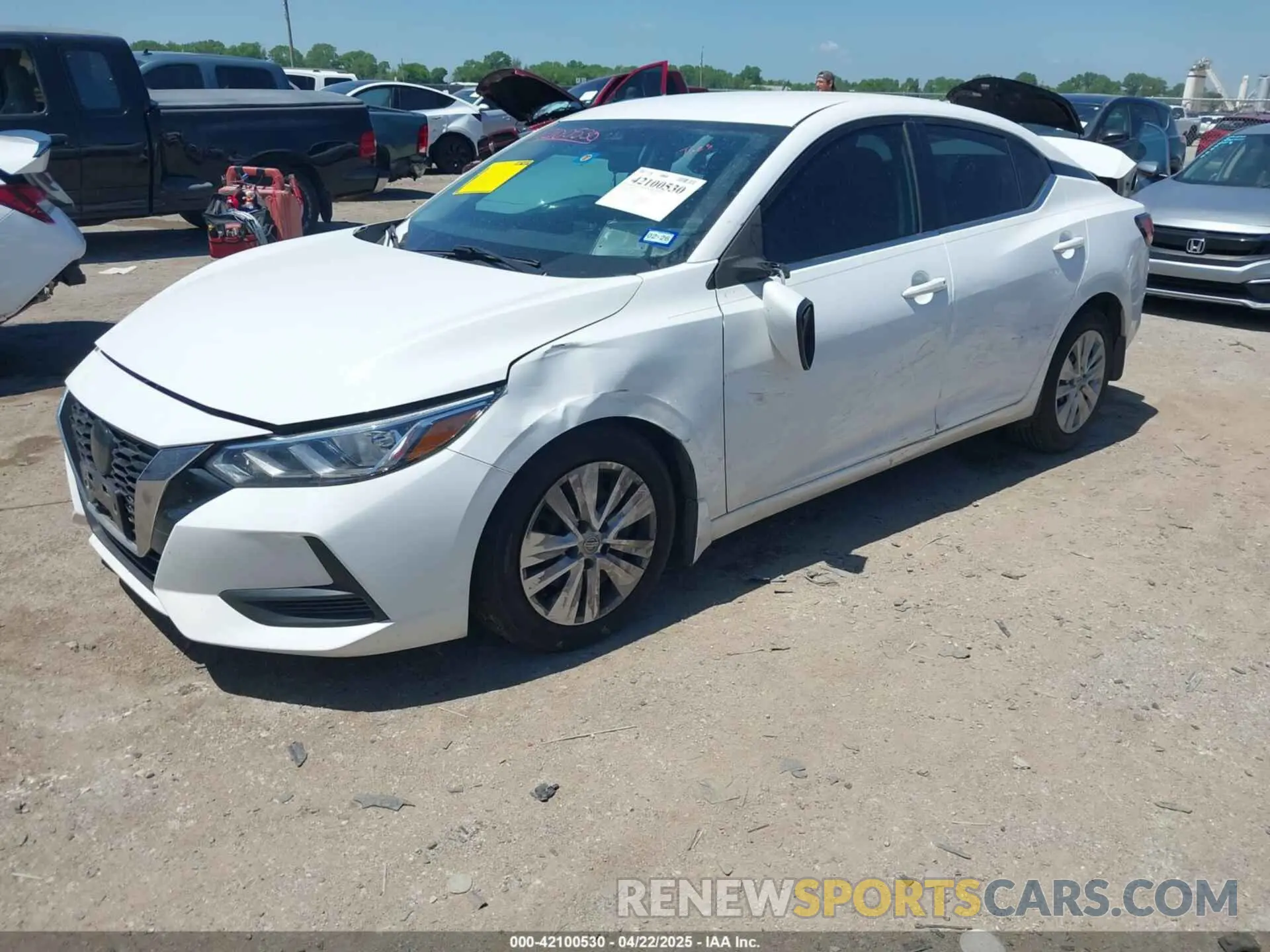 2 Photograph of a damaged car 3N1AB8BV9NY238631 NISSAN SENTRA 2022