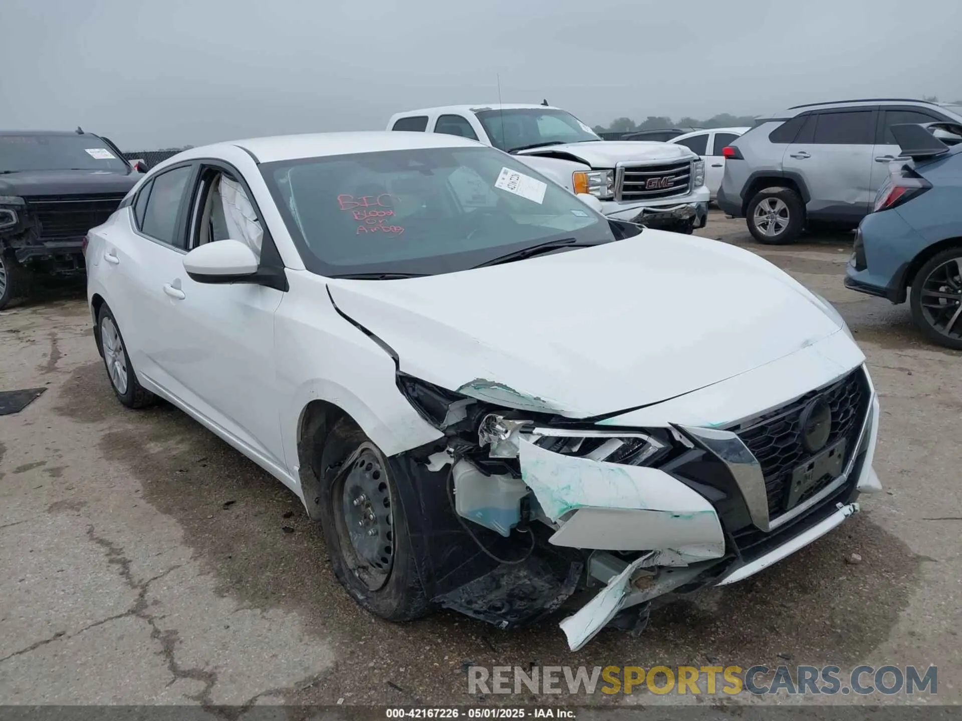 1 Photograph of a damaged car 3N1AB8BVXNY259102 NISSAN SENTRA 2022