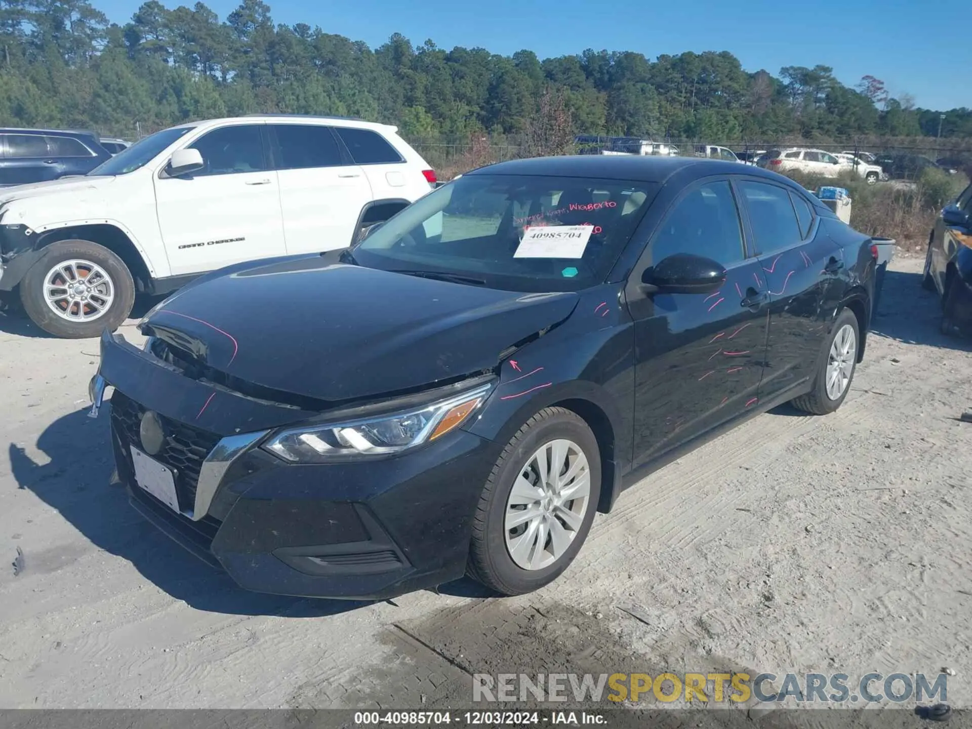 2 Photograph of a damaged car 3N1AB8BVXNY259603 NISSAN SENTRA 2022