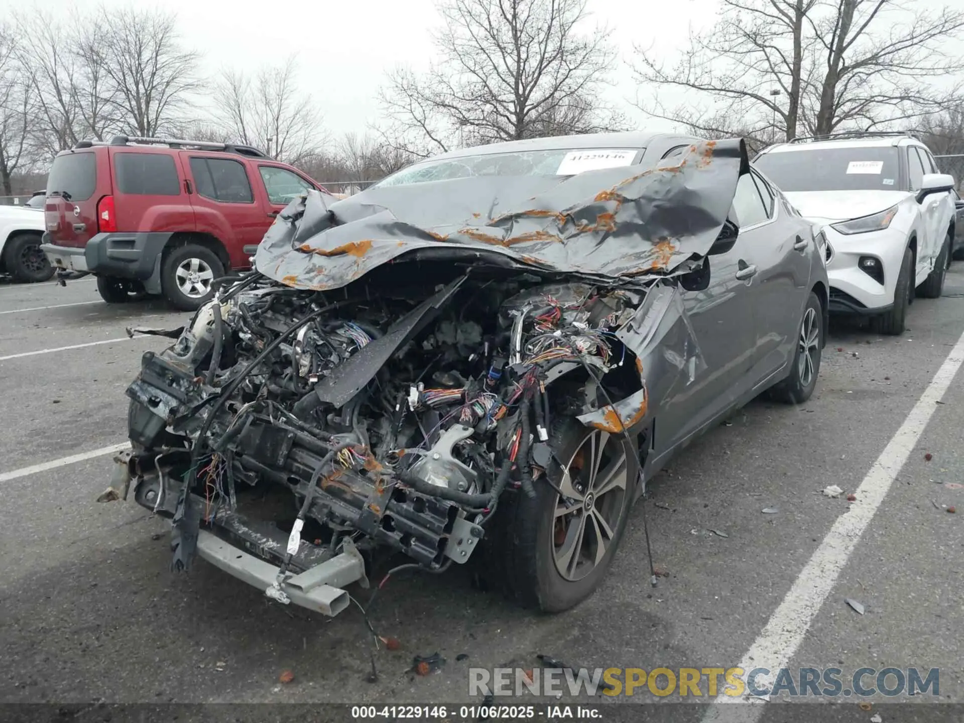 2 Photograph of a damaged car 3N1AB8CV0NY211798 NISSAN SENTRA 2022