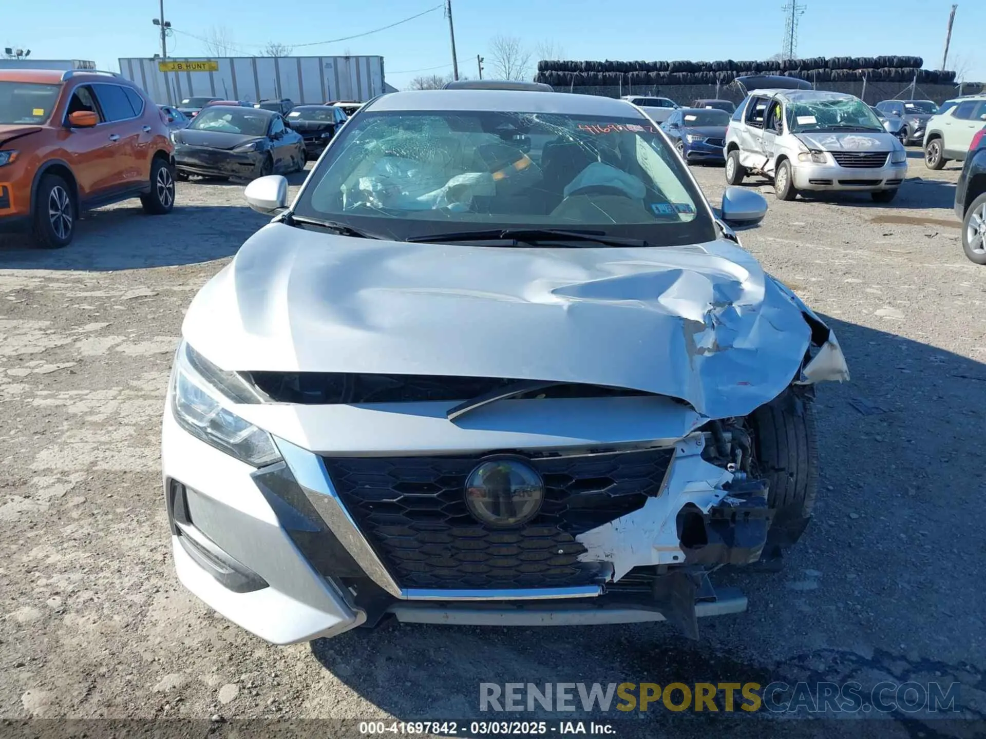 12 Photograph of a damaged car 3N1AB8CV0NY228066 NISSAN SENTRA 2022