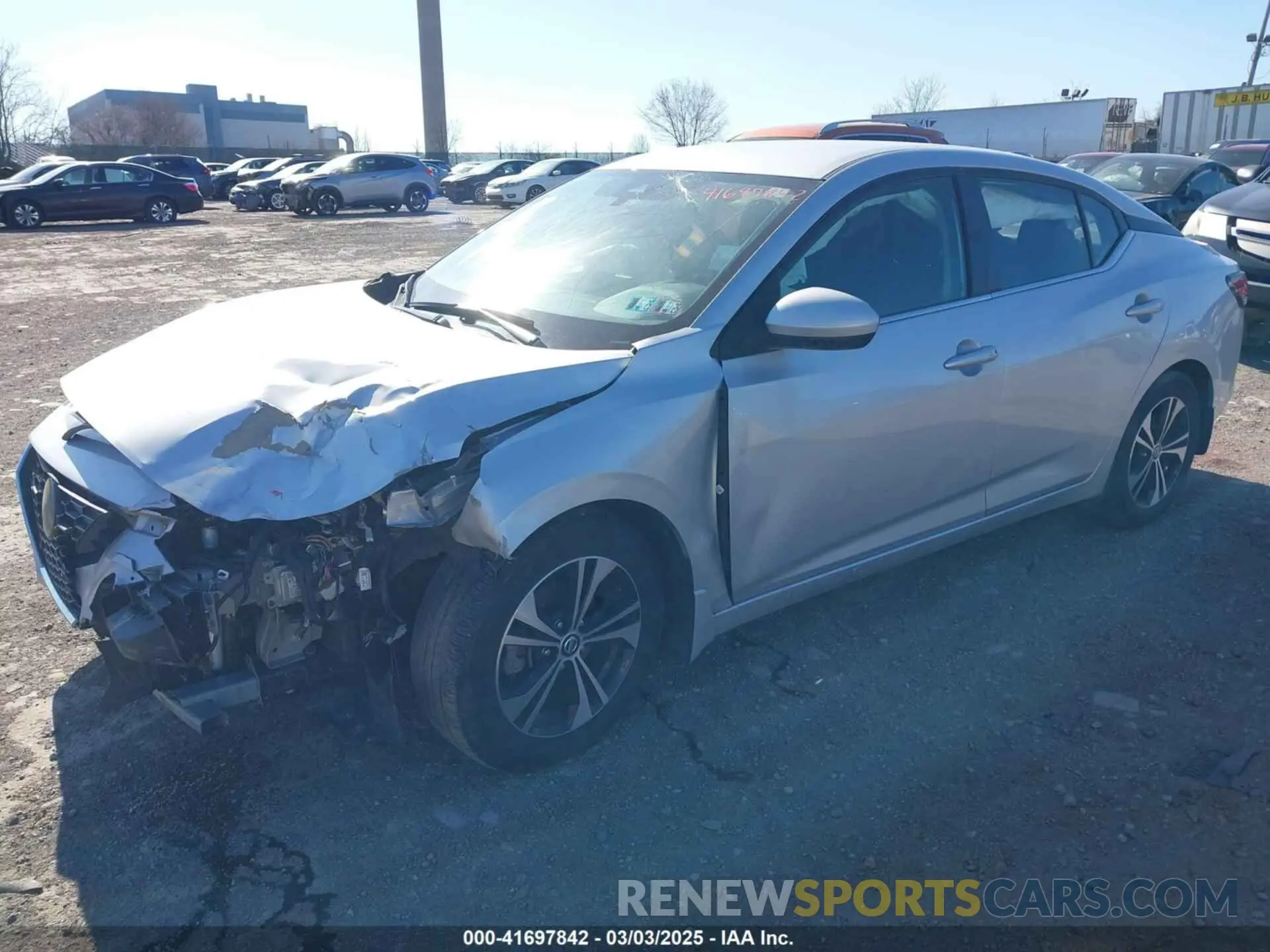 2 Photograph of a damaged car 3N1AB8CV0NY228066 NISSAN SENTRA 2022