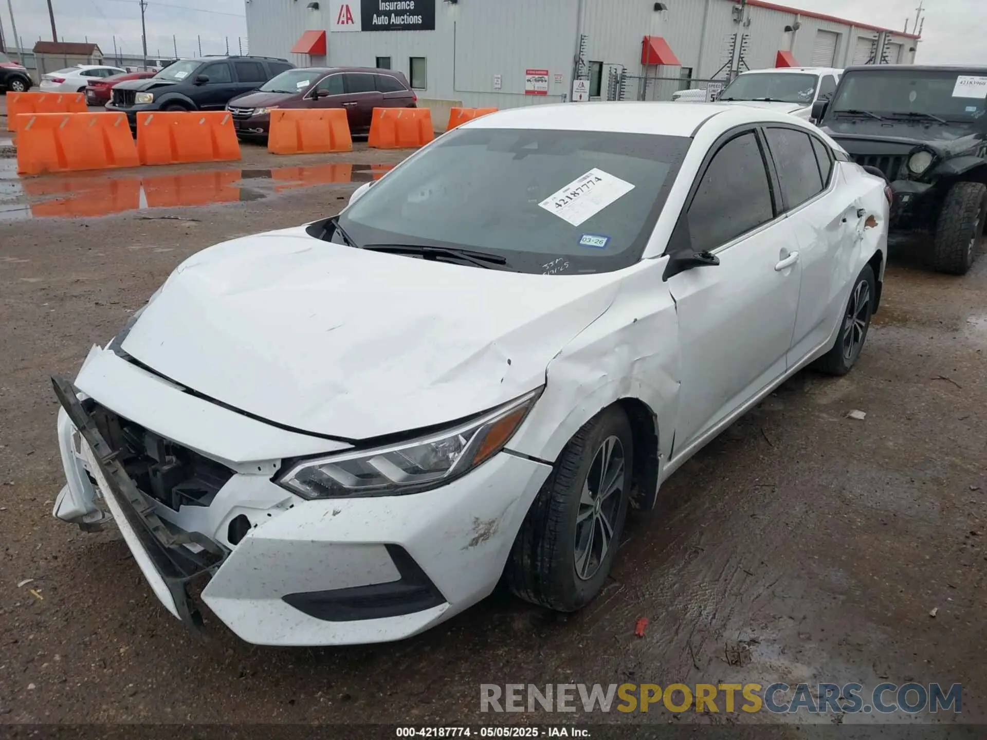 2 Photograph of a damaged car 3N1AB8CV0NY233123 NISSAN SENTRA 2022