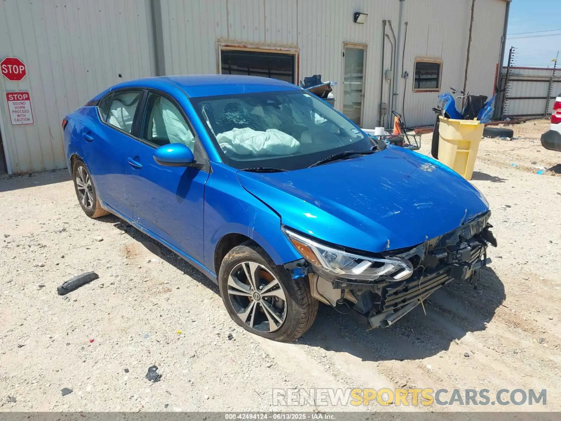 1 Photograph of a damaged car 3N1AB8CV0NY242758 NISSAN SENTRA 2022