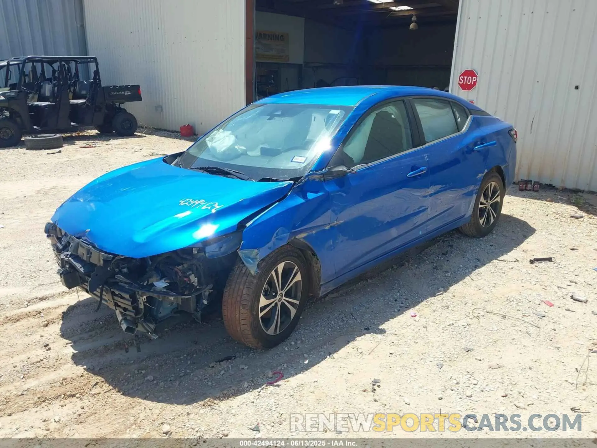 2 Photograph of a damaged car 3N1AB8CV0NY242758 NISSAN SENTRA 2022