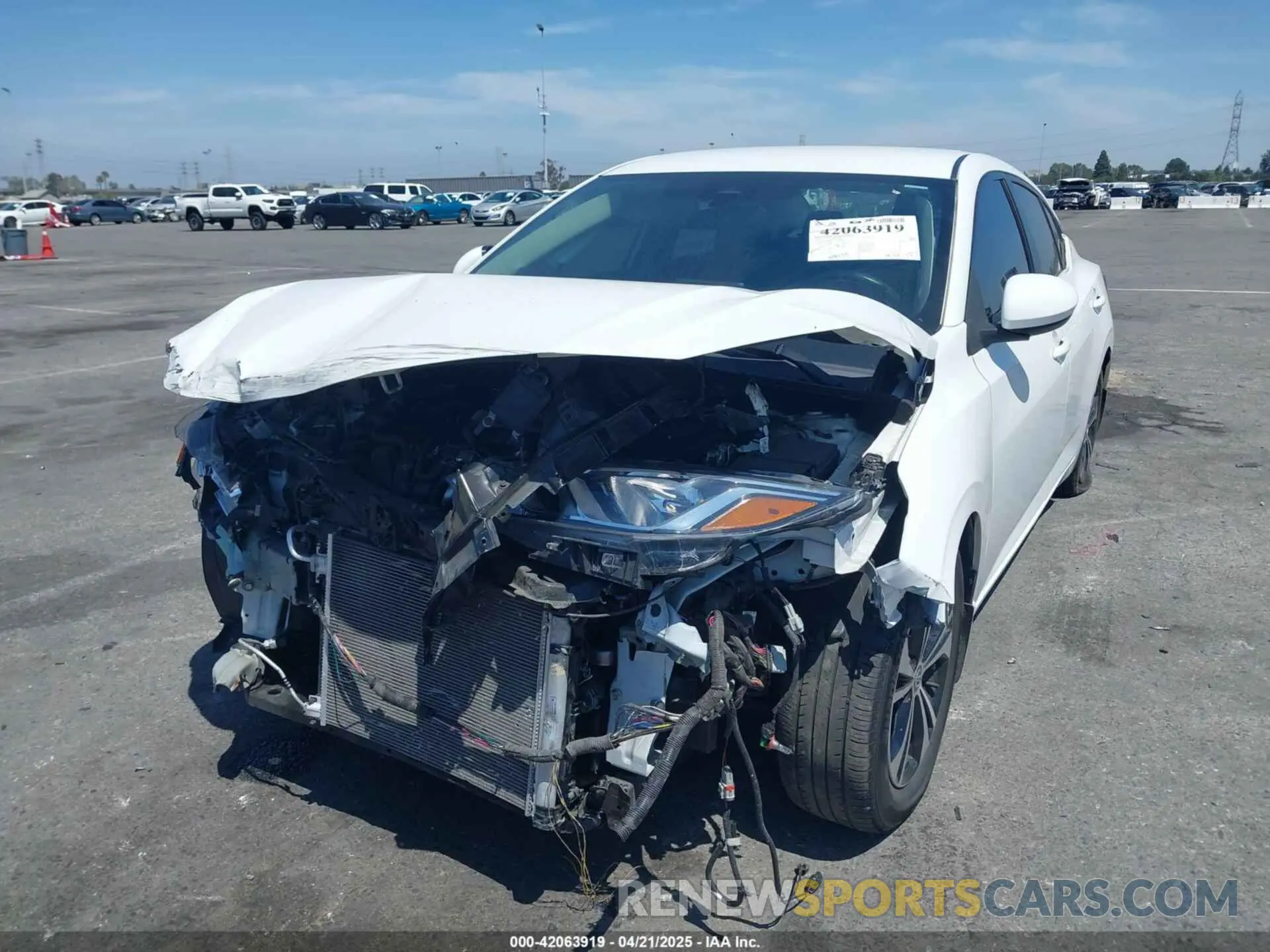 2 Photograph of a damaged car 3N1AB8CV0NY248964 NISSAN SENTRA 2022