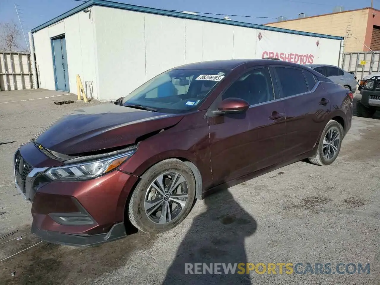 1 Photograph of a damaged car 3N1AB8CV0NY264839 NISSAN SENTRA 2022