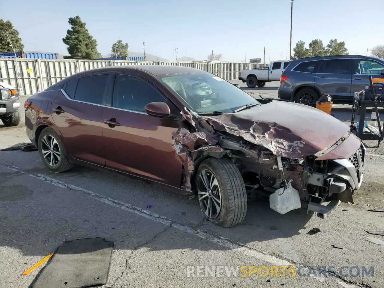 4 Photograph of a damaged car 3N1AB8CV0NY264839 NISSAN SENTRA 2022