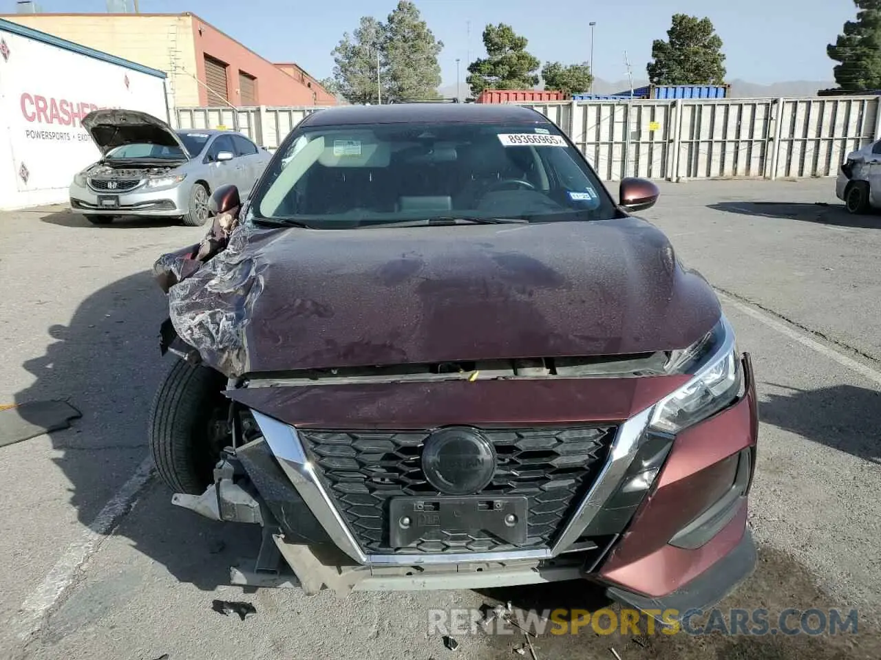 5 Photograph of a damaged car 3N1AB8CV0NY264839 NISSAN SENTRA 2022
