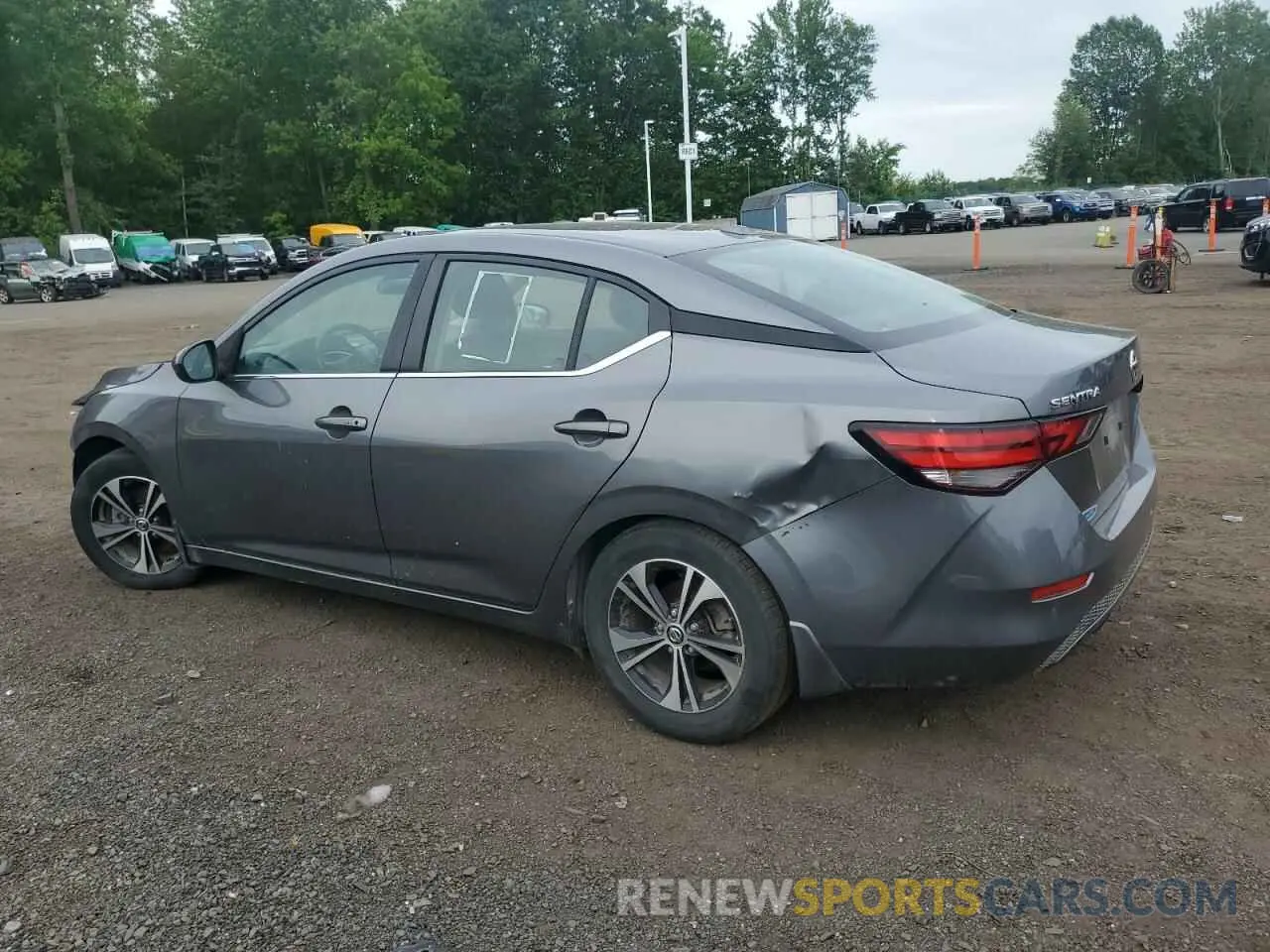 2 Photograph of a damaged car 3N1AB8CV0NY268566 NISSAN SENTRA 2022