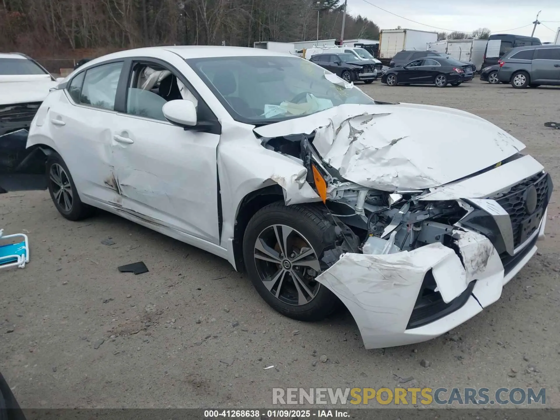 1 Photograph of a damaged car 3N1AB8CV0NY314459 NISSAN SENTRA 2022