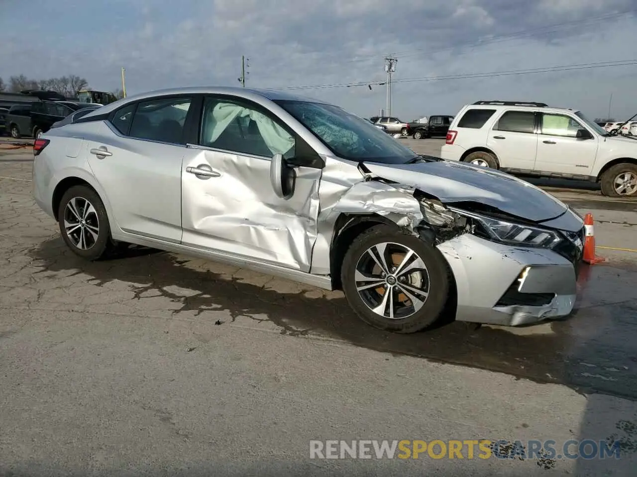 4 Photograph of a damaged car 3N1AB8CV0NY317605 NISSAN SENTRA 2022