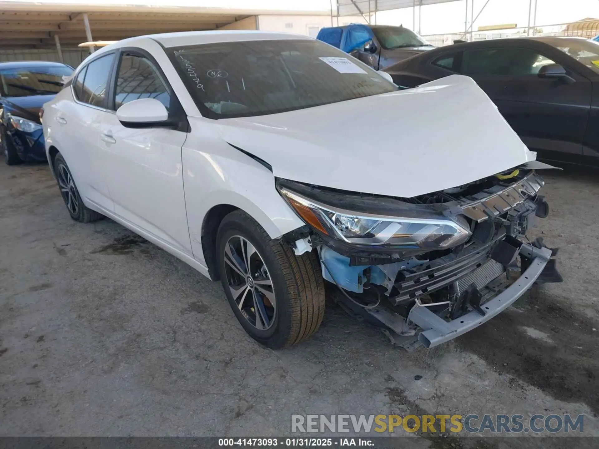 1 Photograph of a damaged car 3N1AB8CV0NY321394 NISSAN SENTRA 2022