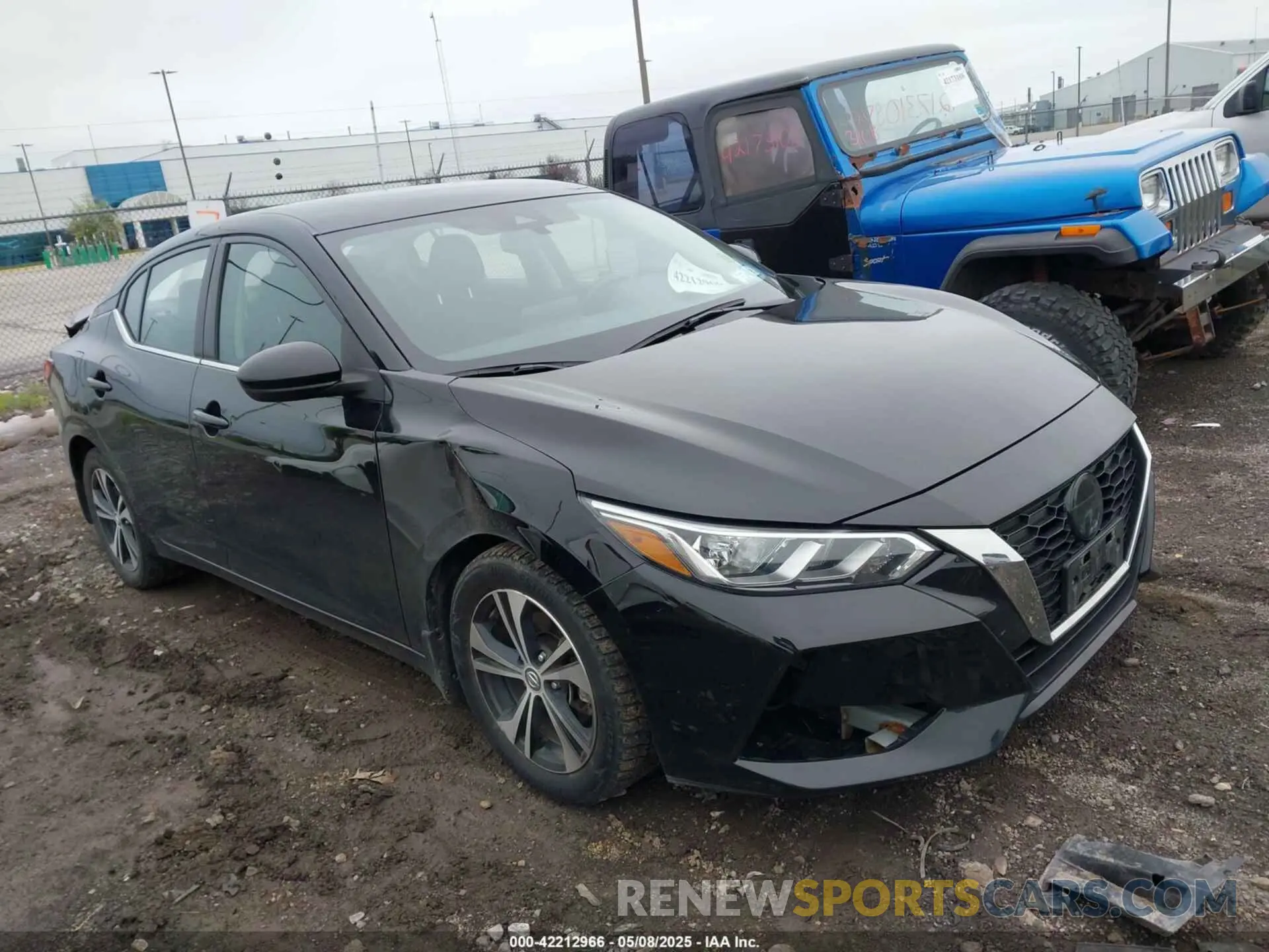 1 Photograph of a damaged car 3N1AB8CV1NY204312 NISSAN SENTRA 2022