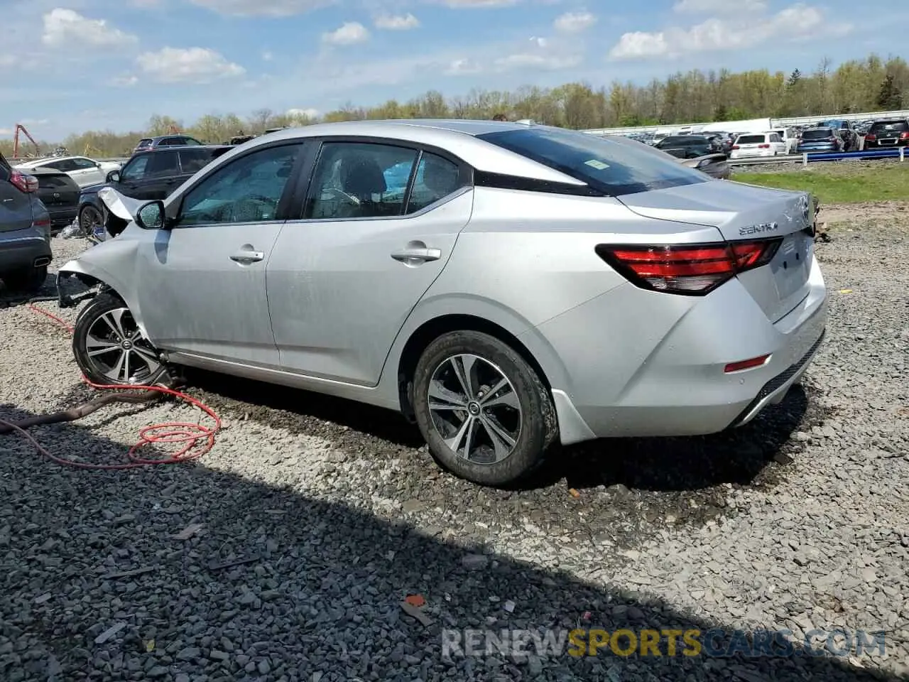 2 Photograph of a damaged car 3N1AB8CV1NY209512 NISSAN SENTRA 2022