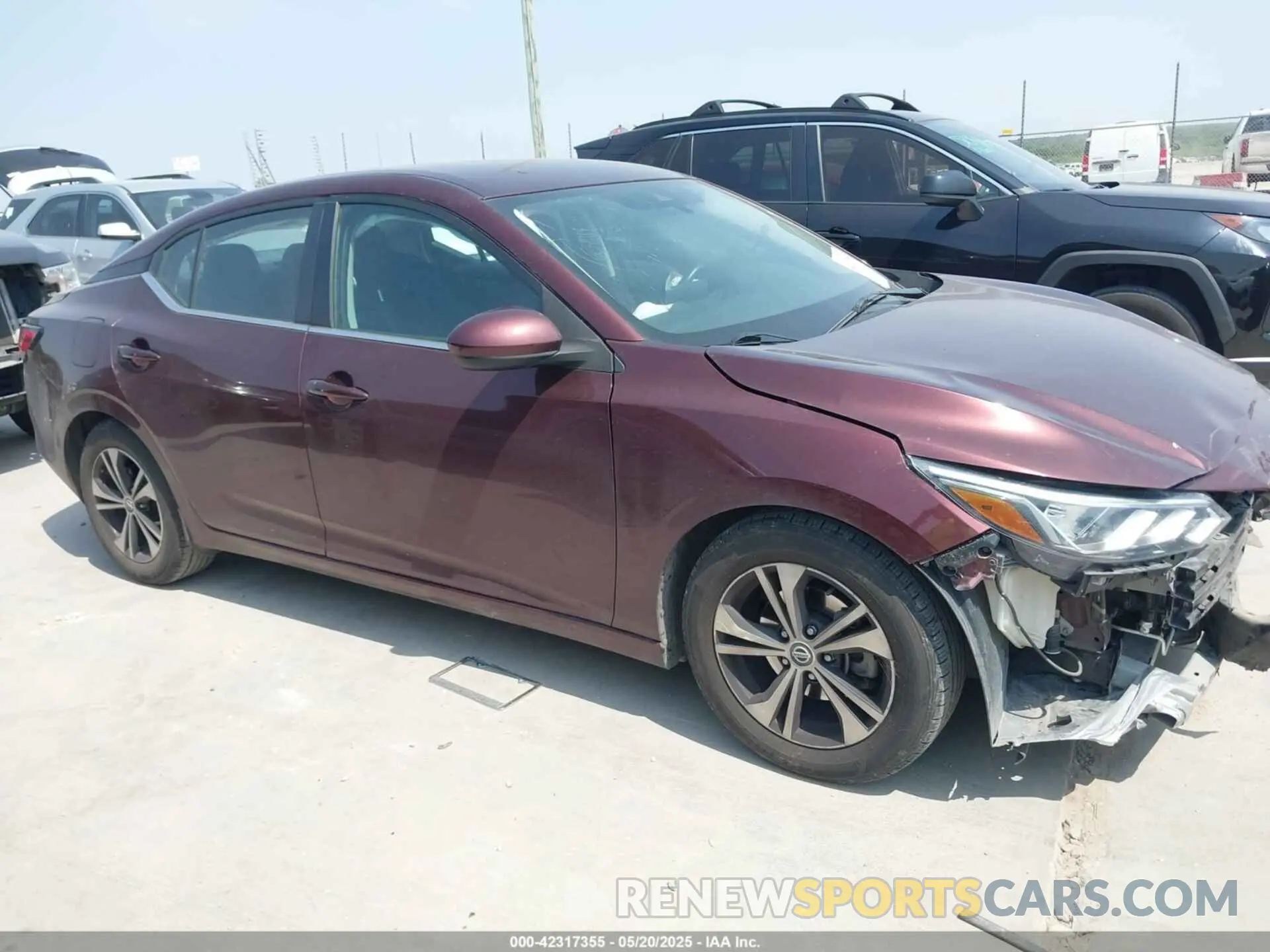 13 Photograph of a damaged car 3N1AB8CV1NY218534 NISSAN SENTRA 2022