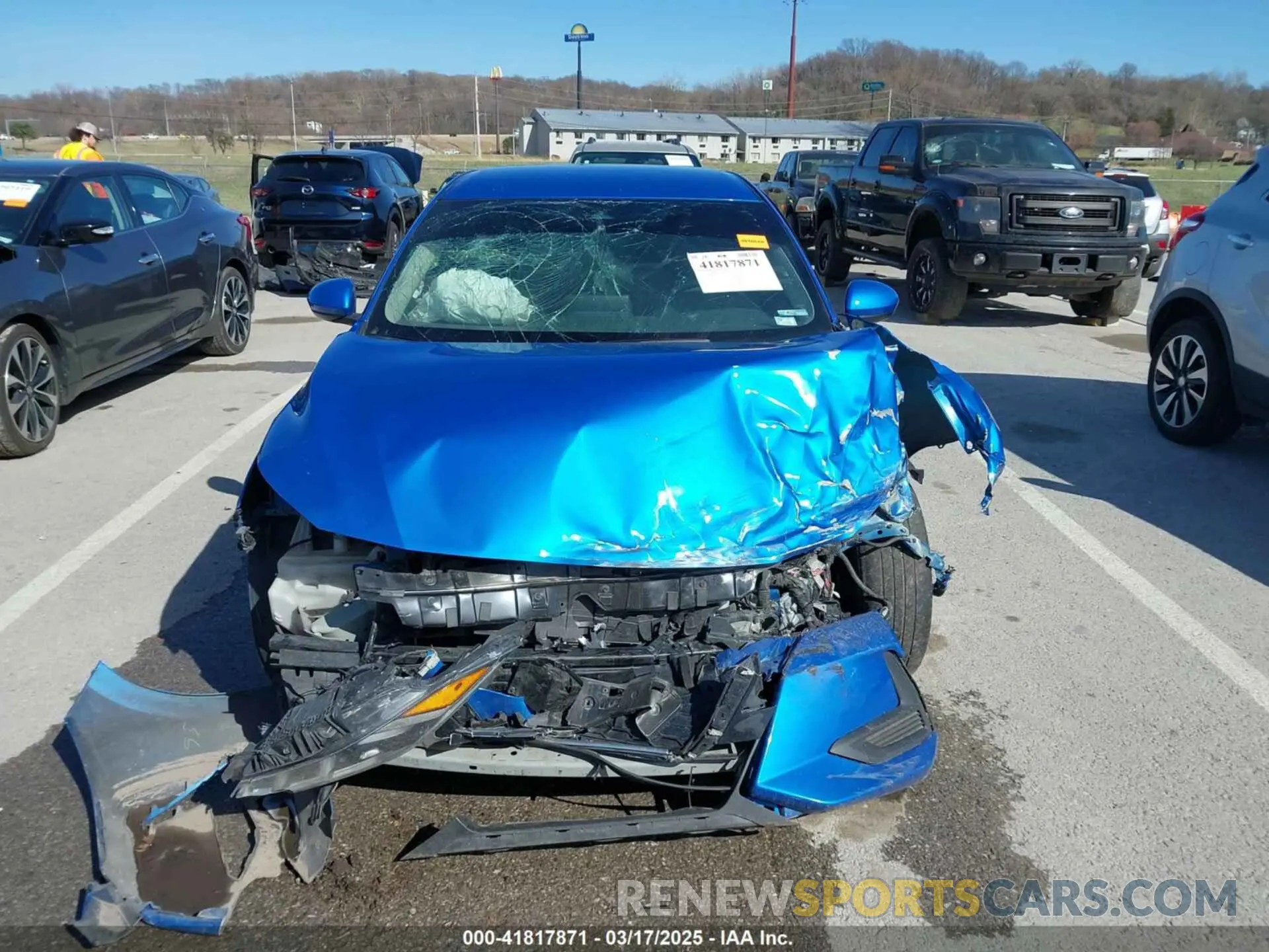 13 Photograph of a damaged car 3N1AB8CV1NY229162 NISSAN SENTRA 2022